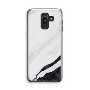 Elegante marmer: Samsung Galaxy J8 (2018) Transparant Hoesje