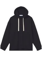 Proenza Schouler White Label hoodie bicolore à lien de resserrage - Noir