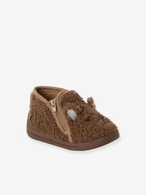 Babyslofjes voor jongens bruin