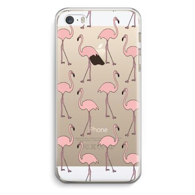Anything Flamingoes: iPhone 5 / 5S / SE Transparant Hoesje