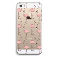 Anything Flamingoes: iPhone 5 / 5S / SE Transparant Hoesje