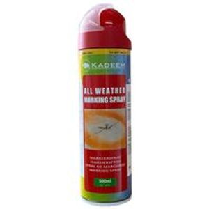 Markeerspray All Weather 500ml Rood Kadeem