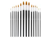 crelando Nylon kwasten (Rond, 15-delig)