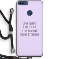 Ochtendhumeur: Huawei P Smart (2018) Transparant Hoesje met koord