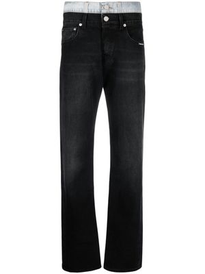 VTMNTS jean droit à taille mi-haute - Bleu