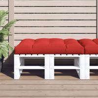 VidaXL Palletkussen 120x80x12 cm stof rood