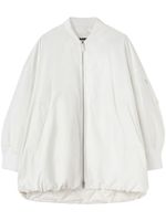 Jil Sander doudoune à fermeture zippée - Blanc