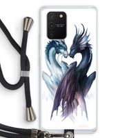 Yin Yang Dragons: Samsung Galaxy S10 Lite Transparant Hoesje met koord Yin Yang Dragons: Samsung Galaxy S10 Lite Transparant Hoesje met koord
