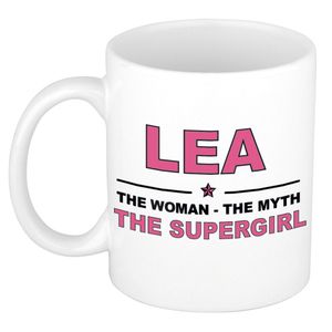 Lea The woman, The myth the supergirl cadeau koffie mok / thee beker 300 ml