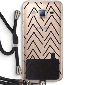 Marrakech Arrows: Samsung Galaxy J3 (2016) Transparant Hoesje met koord