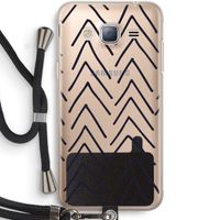 Marrakech Arrows: Samsung Galaxy J3 (2016) Transparant Hoesje met koord