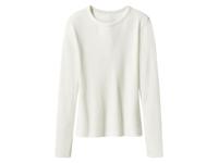 esmara Geribd dames shirt met lange mouwen (Wit, XL (48/50))
