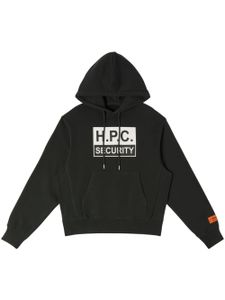 Heron Preston hoodie H.P.C Security à imprimé graphique - Noir