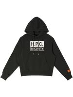 Heron Preston hoodie H.P.C Security à imprimé graphique - Noir