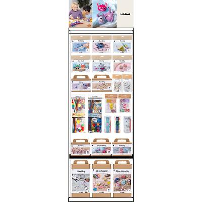 Creativ Company Vloerdisplay, ongemonteerd, hero favorieten van kinderen, h: 1580 mm, l: 600 mm, b: 400 mm, 126 eenh./ 1 stuk