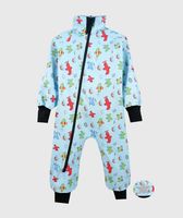 Waterproof Softshell Overall Comfy Airplanes Drawings Bodysuit - thumbnail