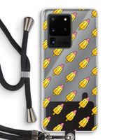 Waterijsjes: Samsung Galaxy S20 Ultra Transparant Hoesje met koord