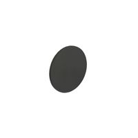 Intersteel Rozet blind rond zelfklevend mat zwart - thumbnail