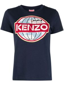 Kenzo graphic-print organic cotton T-shirt - Bleu