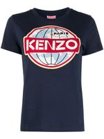 Kenzo t-shirt à imprimé graphique - Bleu - thumbnail