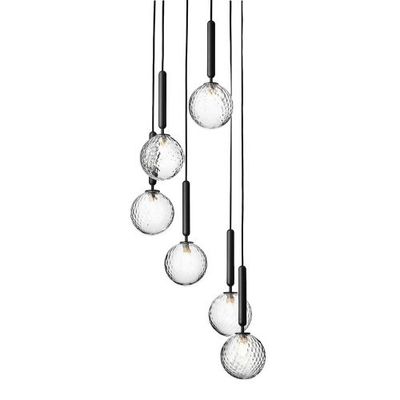 Nuura Miira 6 Hanglamp - Grijs - Transparant