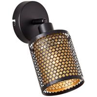 Brilliant Zwart met gouden wandlampCheval - 99994/86