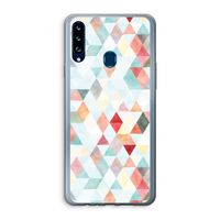 Gekleurde driehoekjes pastel: Samsung Galaxy A20s Transparant Hoesje