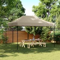 VidaXL Partytent inklapbaar pop-up 410x279x315 cm taupe VidaXL Partytent inklapbaar pop-up 410x279x315 cm taupe