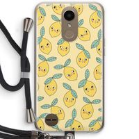 Citroenen: LG K10 (2017) Transparant Hoesje met koord