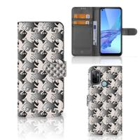 OPPO A53 | OPPO A53s | Telefoonhoesje | Met pasjeshouder | Salamander Grey OPPO A53 | OPPO A53s | Telefoonhoesje | Met pasjeshouder | Salamander Grey