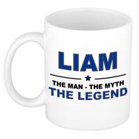 Liam cadeau mok - man myth legend - naam koffiemok - 300 ml - collega - vaderdag