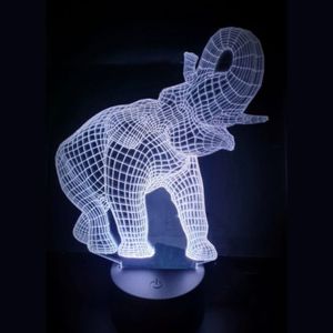 3D LED LAMP - OLIFANT - Ontwerp-zelf.nl