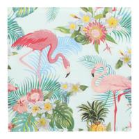 Flamingo servetten - 40x - 33 x 33 cm - tropische feestservetten - exotisch thema