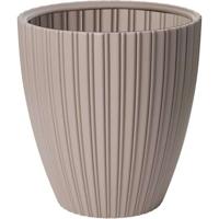 Bloempot - Garden ID - Fancy - 40 x 42 cm - Voor tuin, balkon of interieur - Taupe