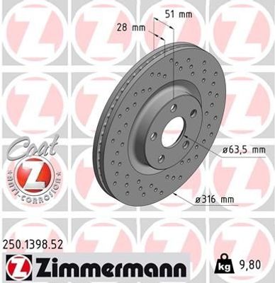 Remschijf SPORT REMSCHIJF COAT Z 250139852