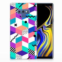 Samsung Galaxy Note 9 TPU Hoesje Blokken Kleurrijk - thumbnail