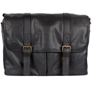 Bronkey Roma canvas messenger bag black