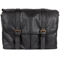 Bronkey Roma canvas messenger bag black