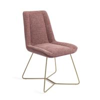 Jesper Home Eetkamerstoel 'Umedo' Beehive Gold, kleur Scarlet Grain