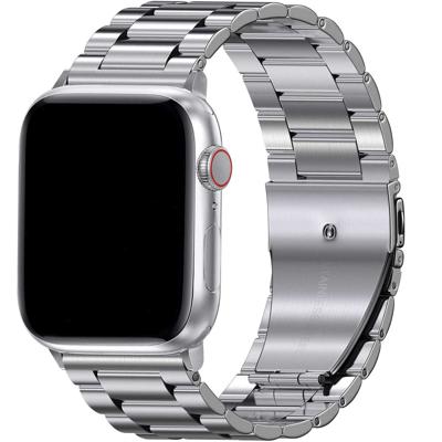 Apple Watch Kralen Stalen Schakel Band - Zilver - 44, 45, 46 & 49mm Apple Watch Kralen Stalen Schakel Band - Zilver - 44, 45, 46 & 49mm