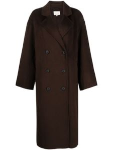 Loulou Studio manteau croisé à revers crantés - Marron