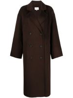 Loulou Studio manteau croisé à revers crantés - Marron