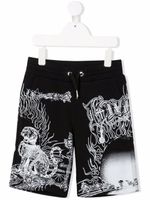 Givenchy Kids short de sport à imprimé graphique - Noir - thumbnail