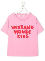 Weekend House Kids. t-shirt à logo - Rose