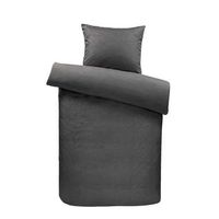 Easy dekbedovertrek Dembe - antraciet - 140x200 cm
