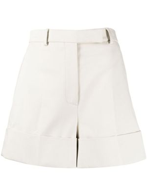 Thom Browne short en coton à taille haute - Blanc