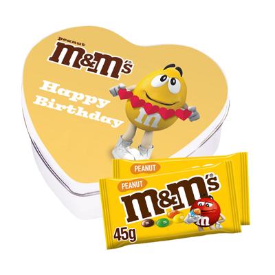 M&M's geschenkdoos hartje 'Happy Birthday' - peanut - 90g