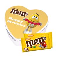 M&M's geschenkdoos hartje 'Happy Birthday' - peanut - 90g
