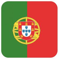 Glas viltjes met Portugese vlag 15 st - thumbnail