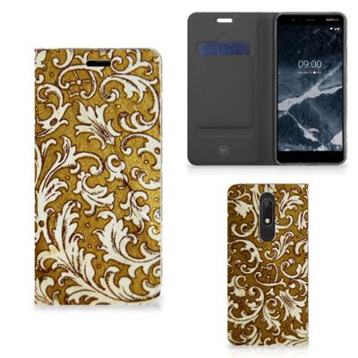 Telefoon Hoesje Nokia 5.1 (2018) Barok Goud